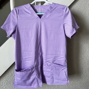 Lilian purple scrub top - size small
